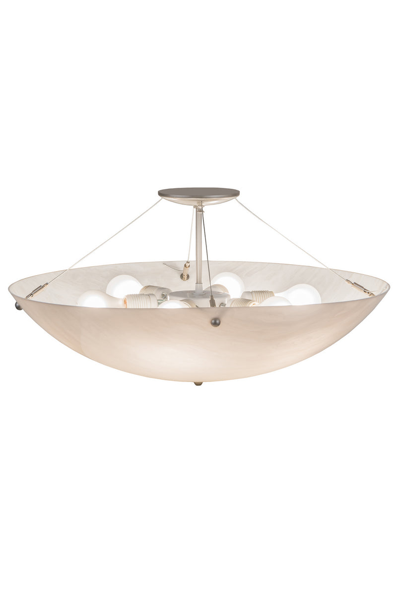 Meyda Tiffany 177544 Six Light Flushmount, Nickel