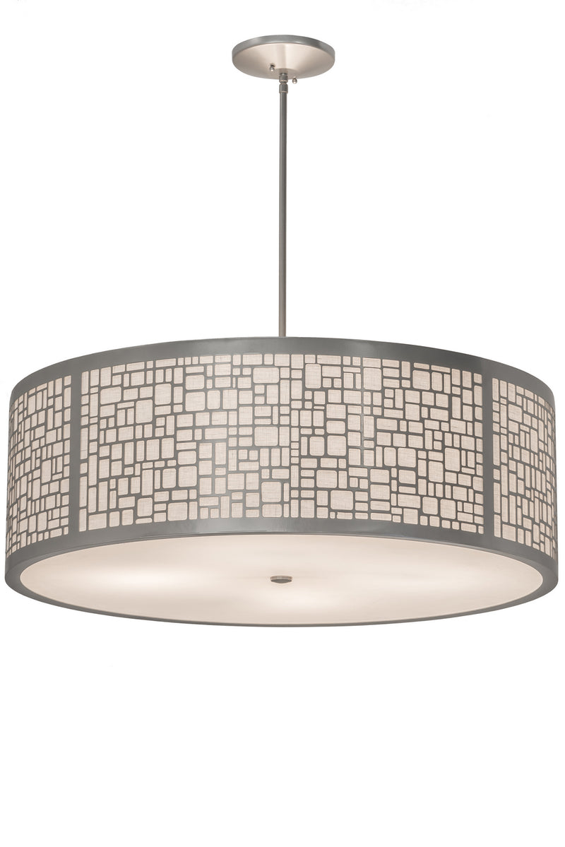 Meyda Tiffany 178212 Four Light Pendant, Nickel Powder Coat