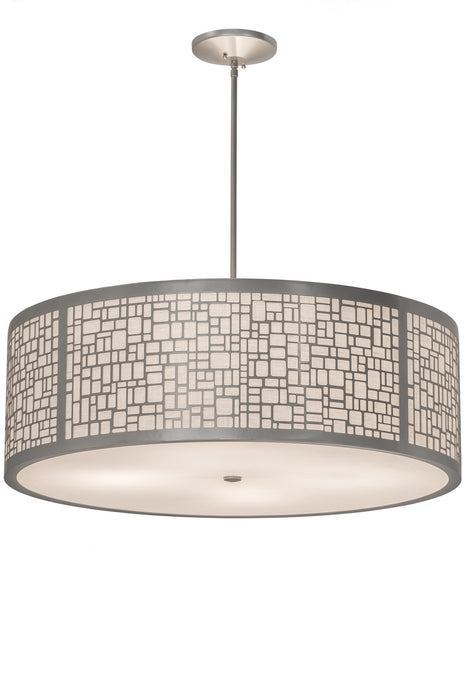 Meyda Tiffany 178212 Four Light Pendant, Nickel Powder Coat