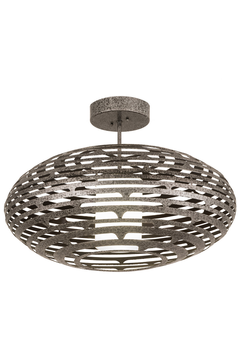 Meyda Tiffany 180043 LED Pendant, Silver Leaf On Copper Vein