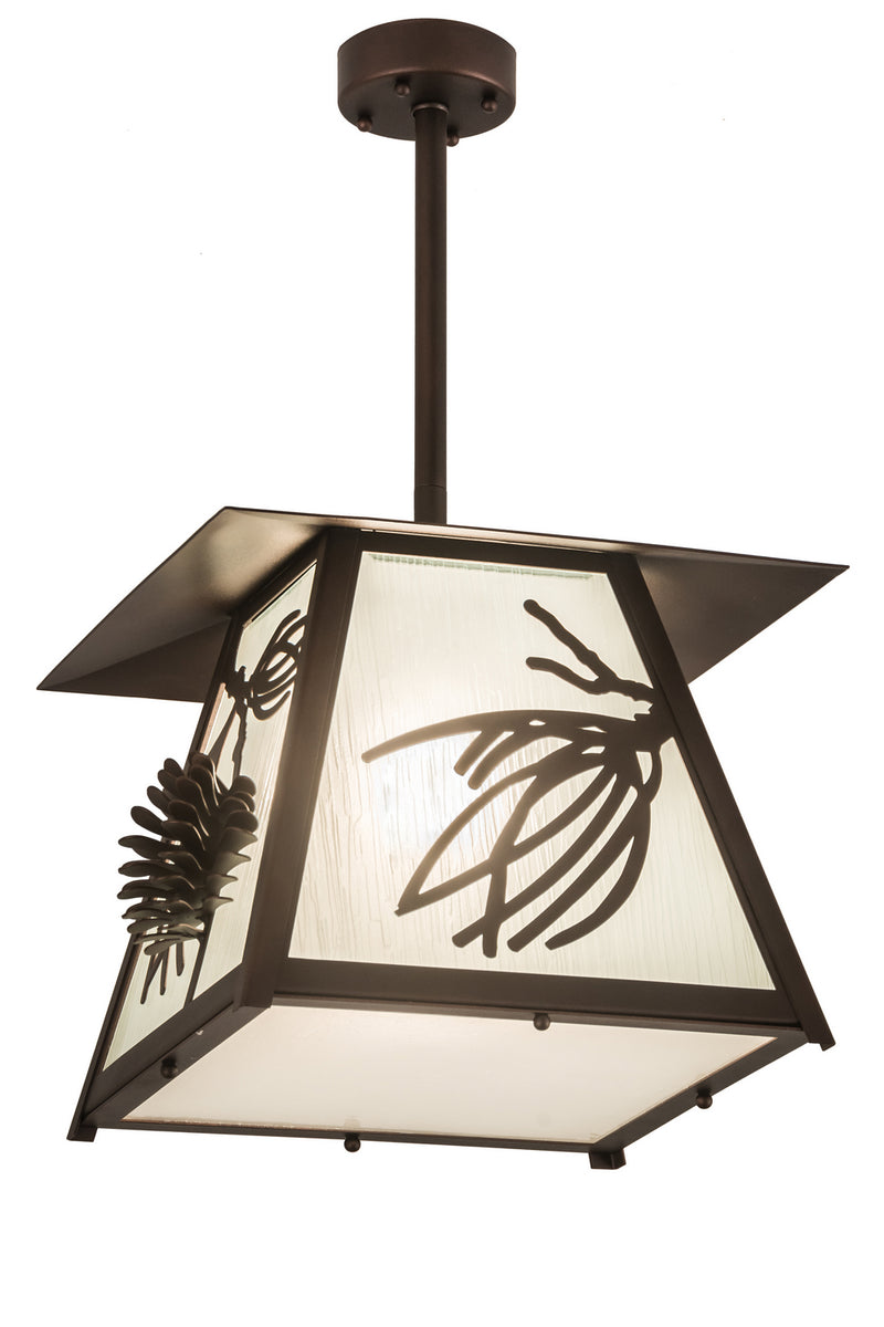 Meyda Tiffany 181563 One Light Pendant, Mahogany Bronze