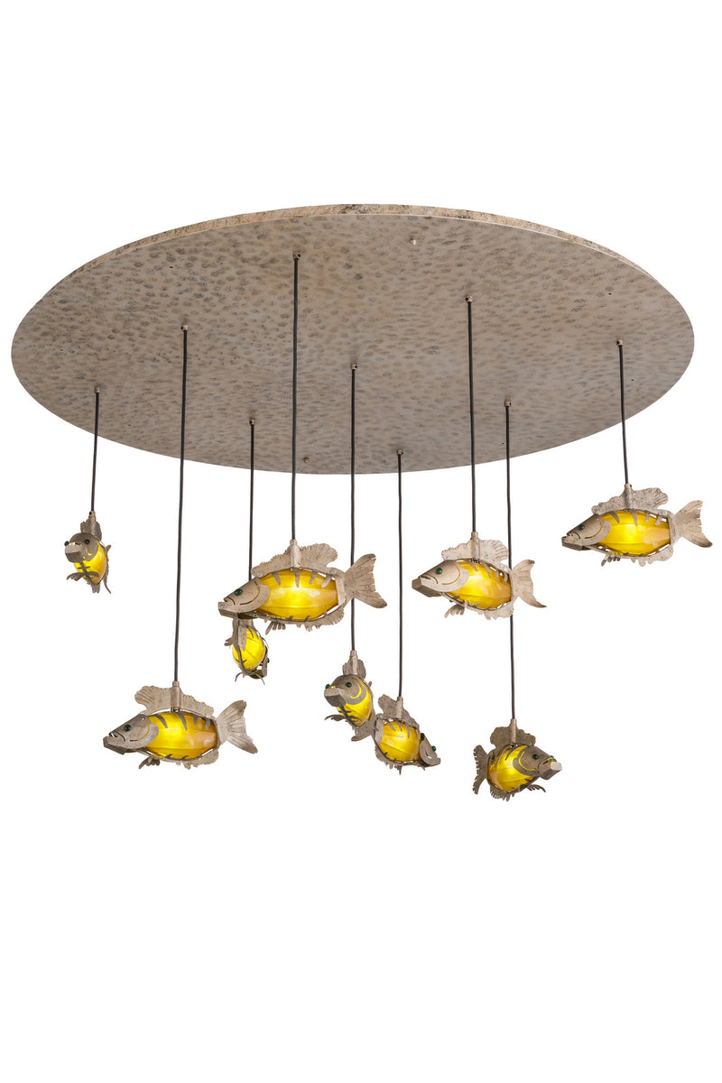 Meyda Tiffany 182290 Nine Light Pendant, Corinth