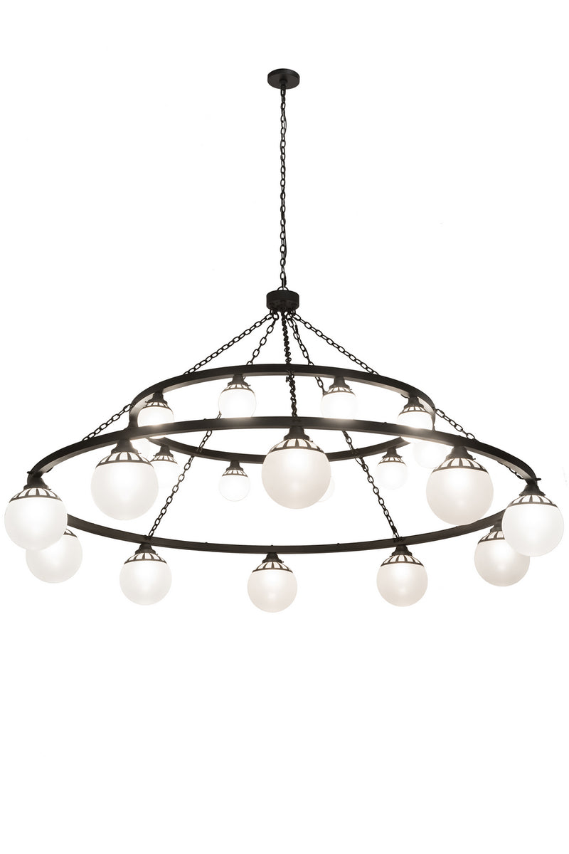 Meyda Tiffany 182292 20 Light Chandelier, Old Wrought Iron