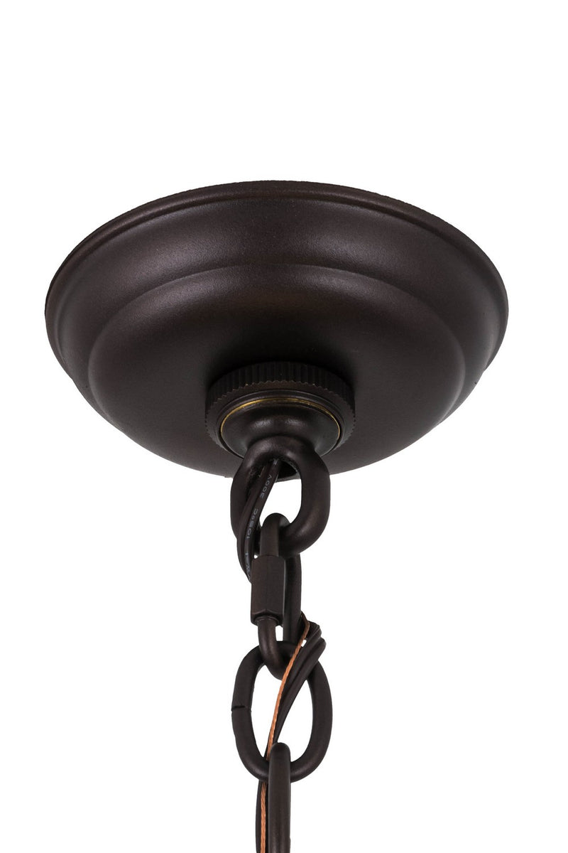 Meyda Tiffany 183023 Four Light Pendant, Mahogany Bronze