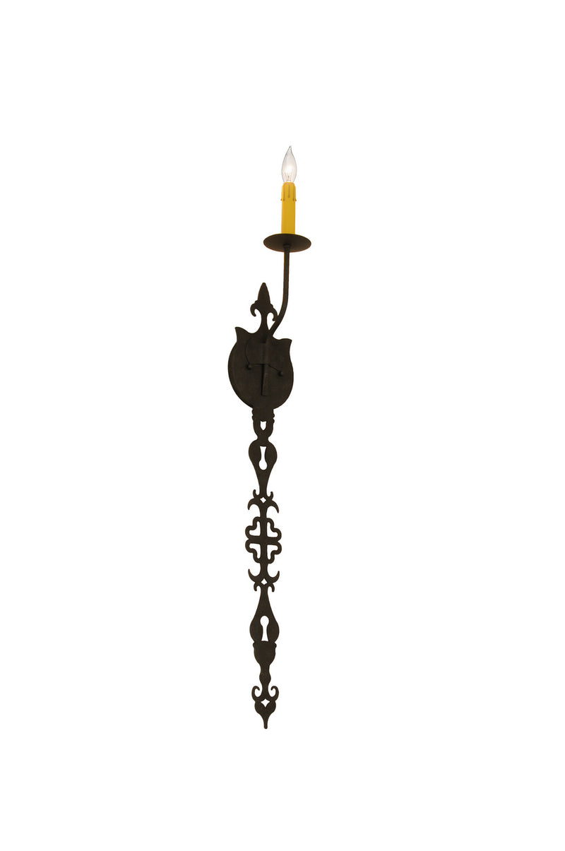 Meyda Tiffany 183468 One Light Wall Sconce, Gunmetal