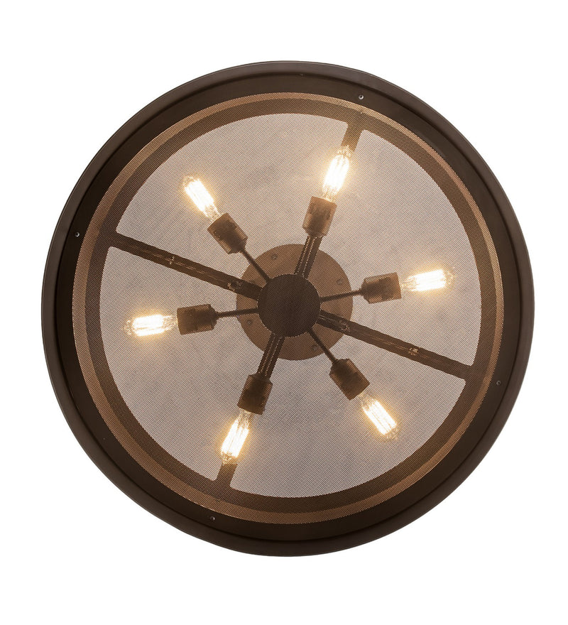 Meyda Tiffany 184502 Six Light Pendant, Oil Rubbed Bronze