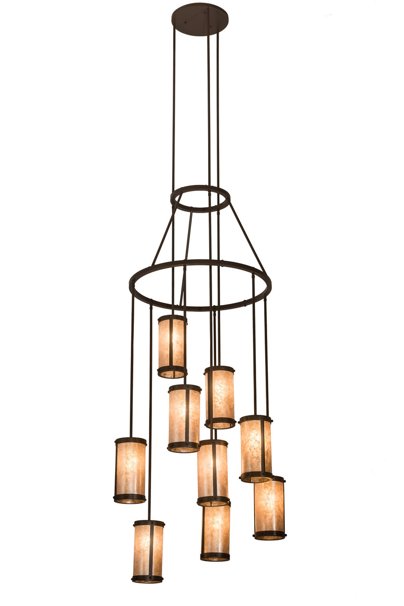 Meyda Tiffany 184954 Nine Light Chandelier, Cafe Noir