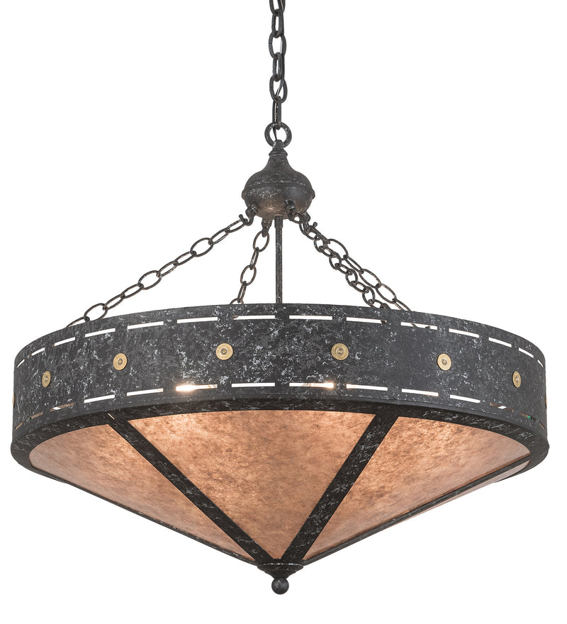 Meyda Tiffany 185301 Six Light Inverted Pendant, Smoke