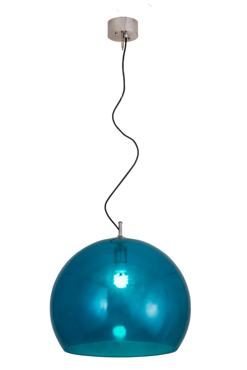 Meyda Tiffany 185599 One Light Pendant, Chrome