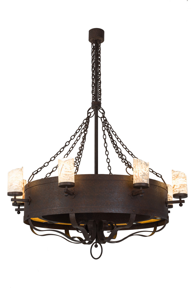 Meyda Tiffany 185629 24 Light Chandelier, Rusty Nail