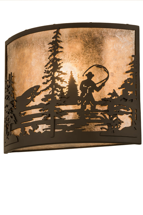 Meyda Tiffany 185802 One Light Wall Sconce, Oil Rubbed Bronze