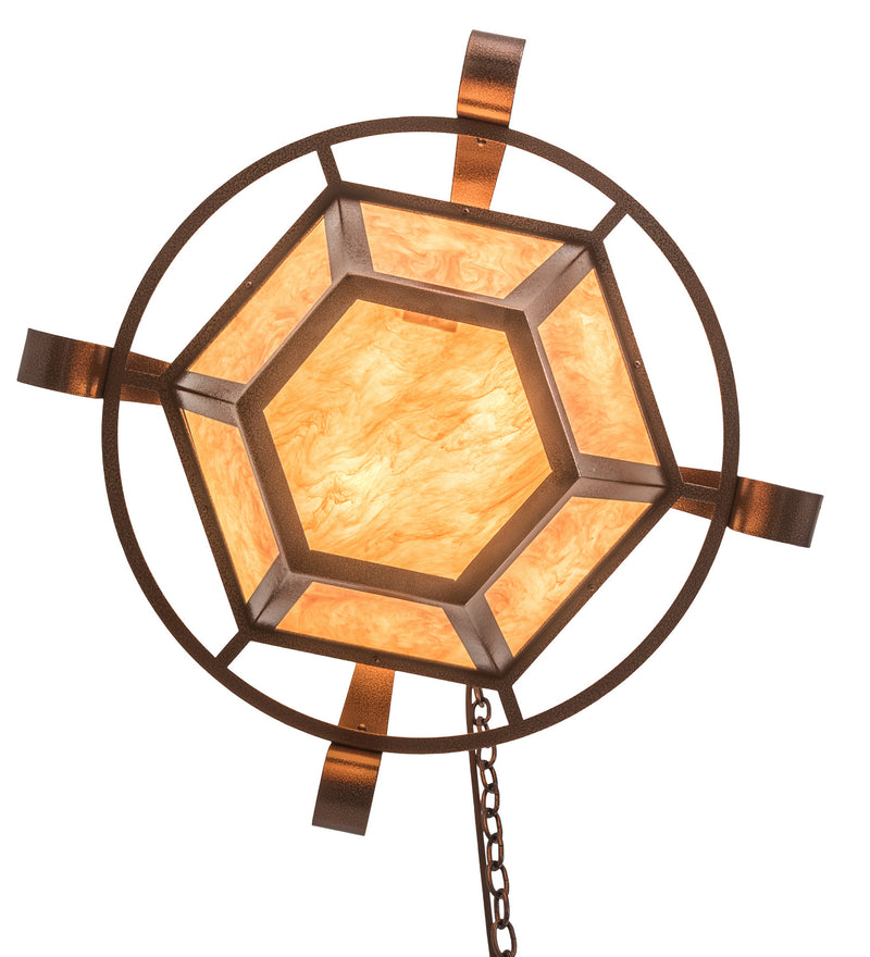 Meyda Tiffany 185817 Eight Light Pendant, New Copper Vein