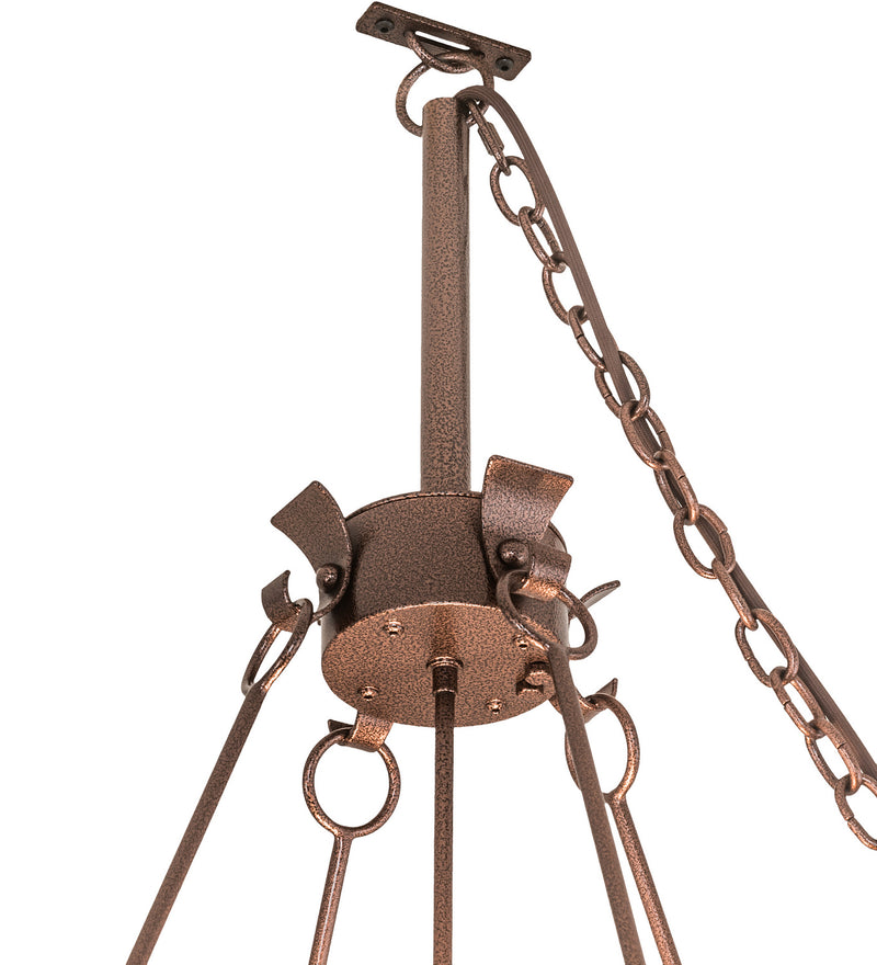 Meyda Tiffany 185817 Eight Light Pendant, New Copper Vein