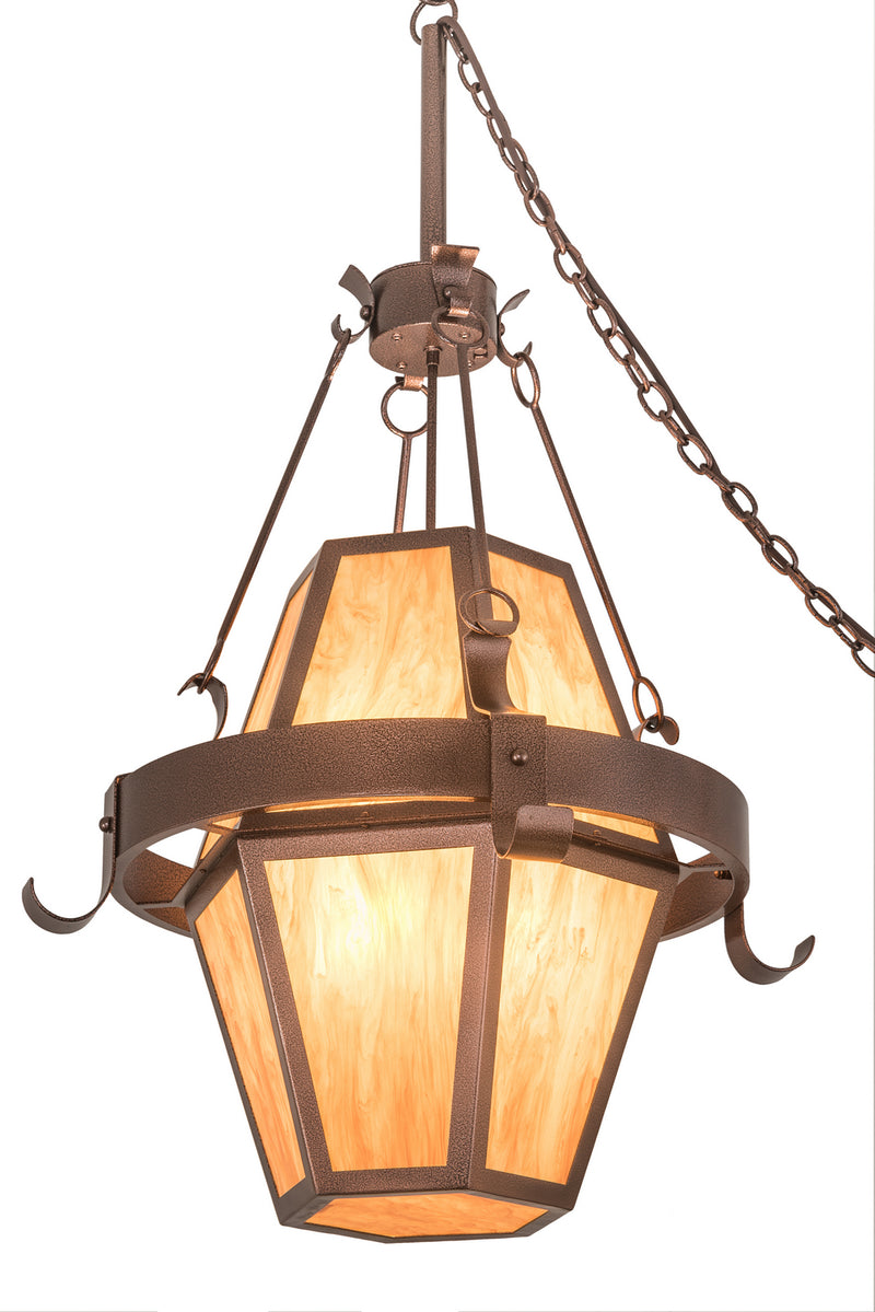 Meyda Tiffany 185817 Eight Light Pendant, New Copper Vein
