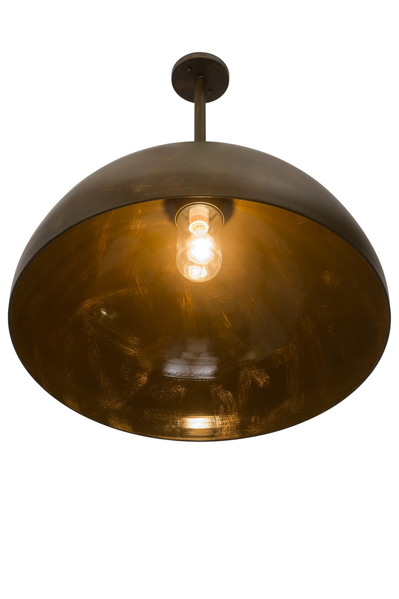 Meyda Tiffany 186159 One Light Pendant, Antique Brass (Matte And Gloss)