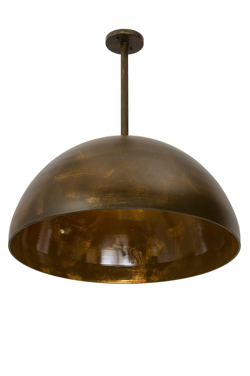 Meyda Tiffany 186159 One Light Pendant, Antique Brass (Matte And Gloss)