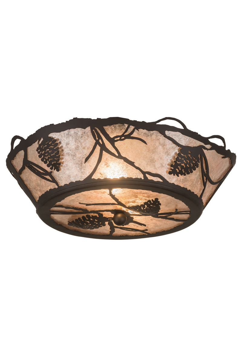 Meyda Tiffany 186234 Two Light Flushmount, Oil Rubbed Bronze