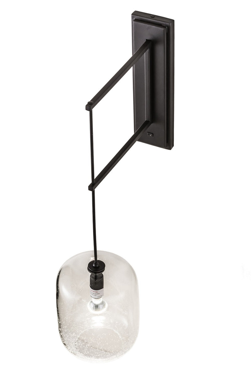 Meyda Tiffany 186391 One Light Wall Sconce, Solar Black