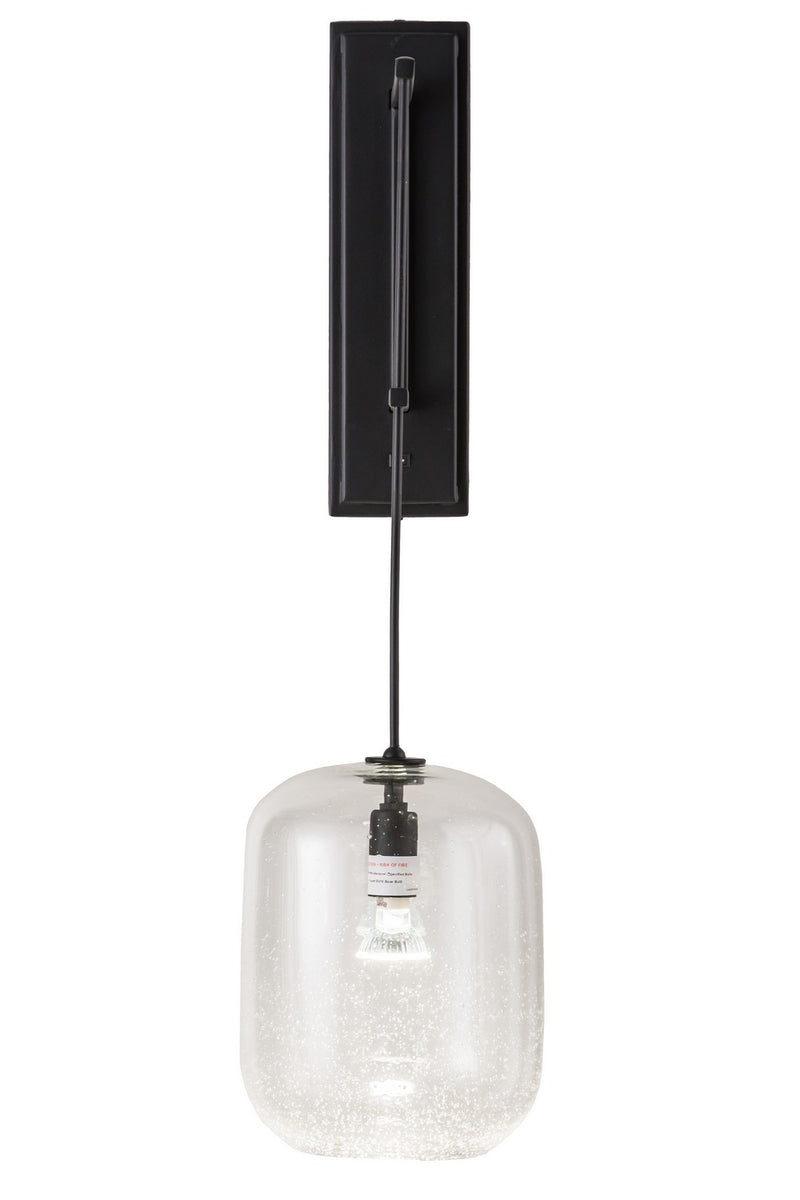 Meyda Tiffany 186391 One Light Wall Sconce, Solar Black