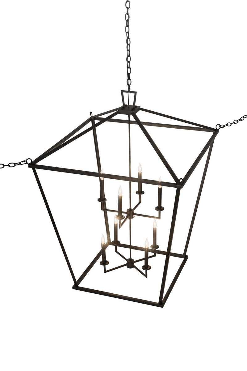 Meyda Tiffany 186535 Eight Light Pendant, Textured Black