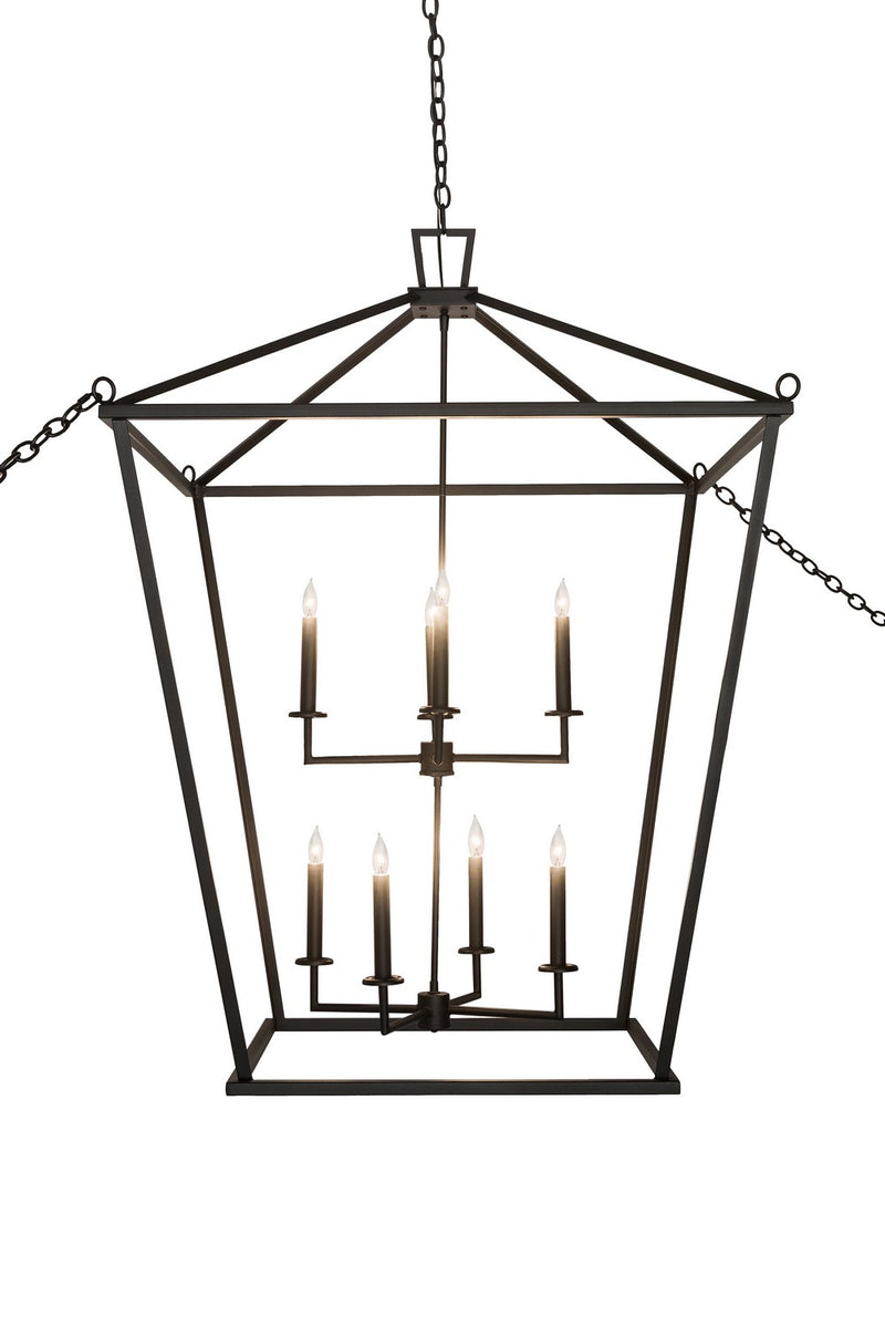 Meyda Tiffany 186535 Eight Light Pendant, Textured Black