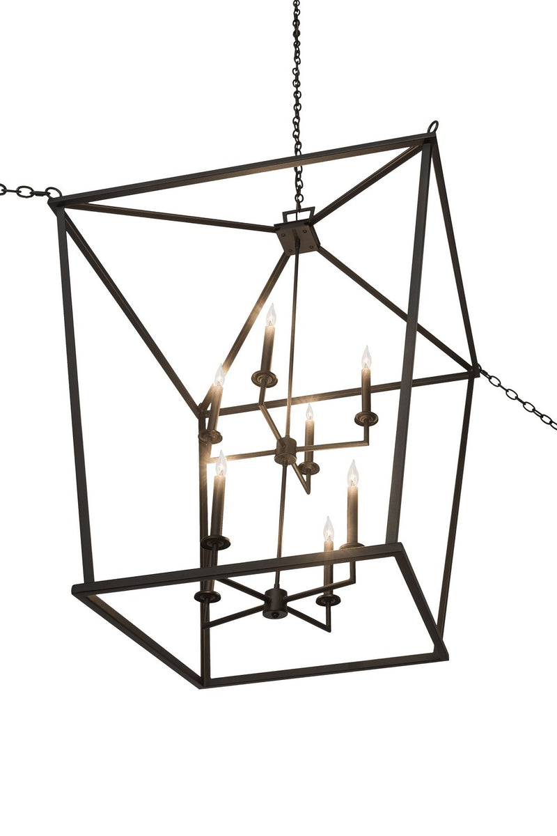 Meyda Tiffany 186535 Eight Light Pendant, Textured Black