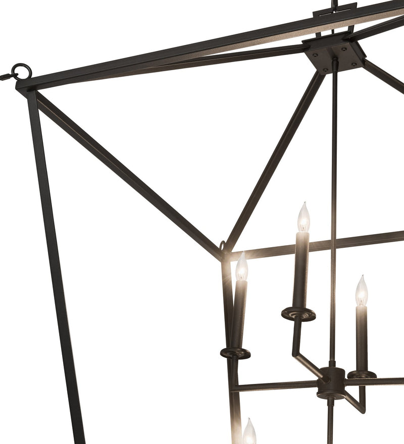 Meyda Tiffany 186535 Eight Light Pendant, Textured Black