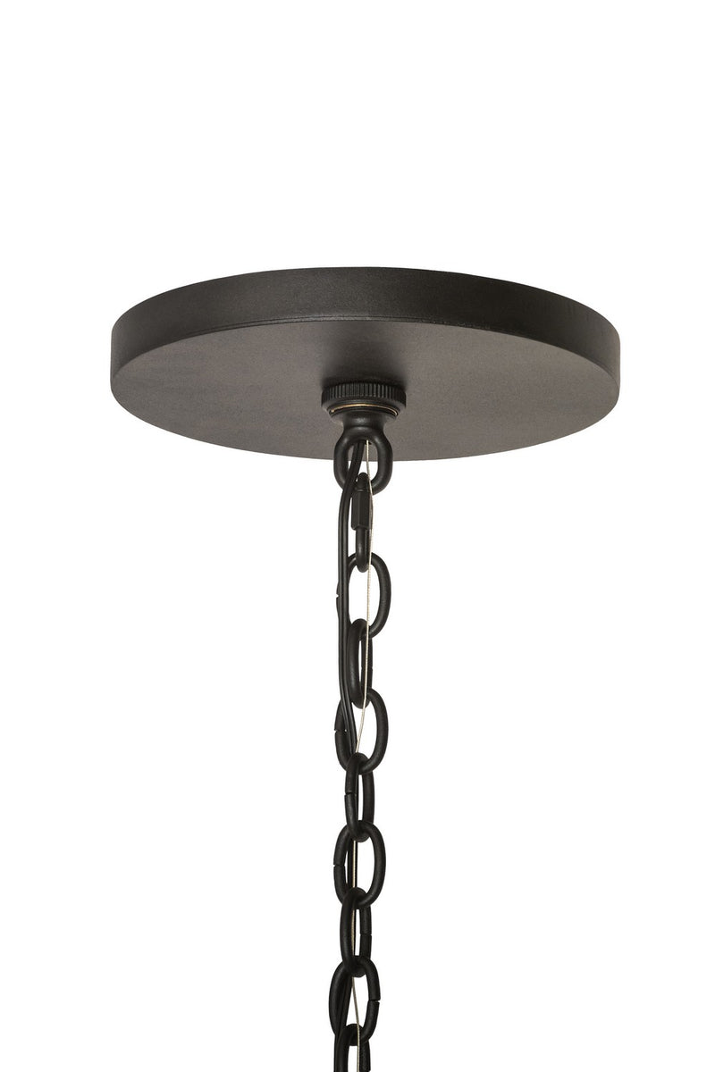 Meyda Tiffany 186535 Eight Light Pendant, Textured Black