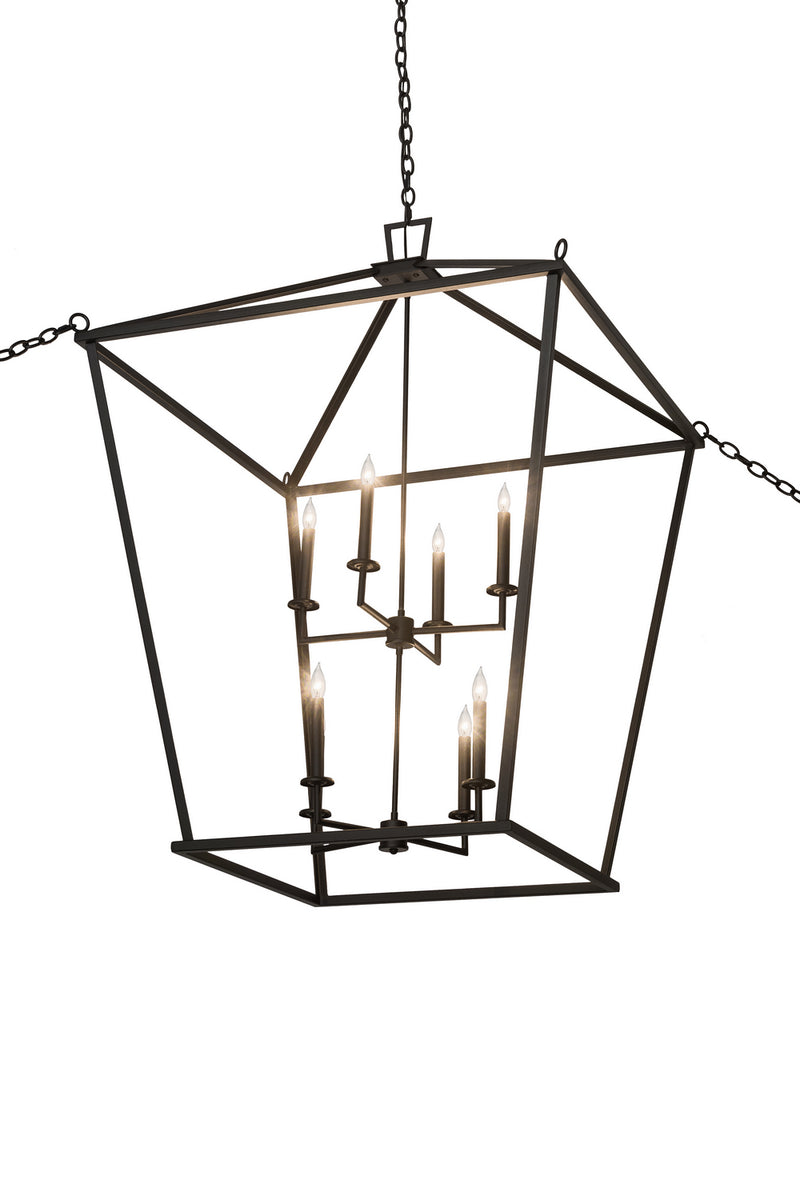 Meyda Tiffany 186535 Eight Light Pendant, Textured Black