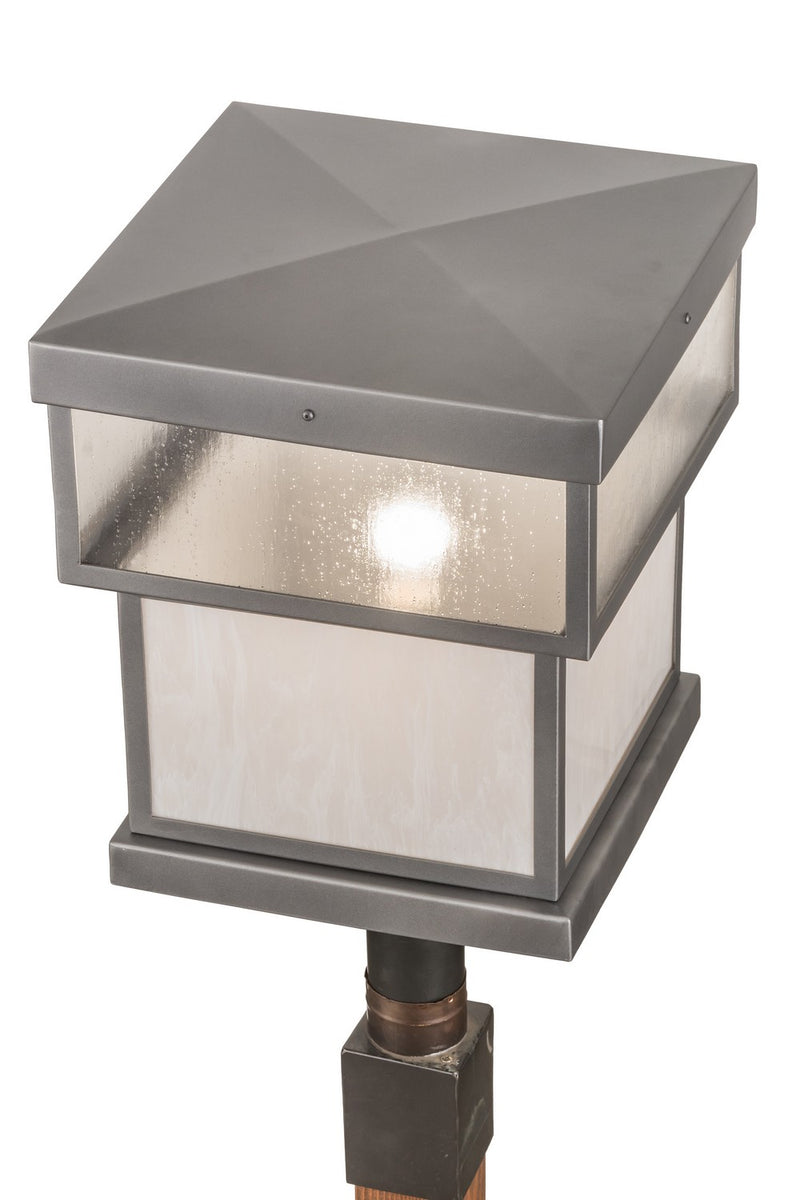 Meyda Tiffany 186547 One Light Post Mount, Pewter