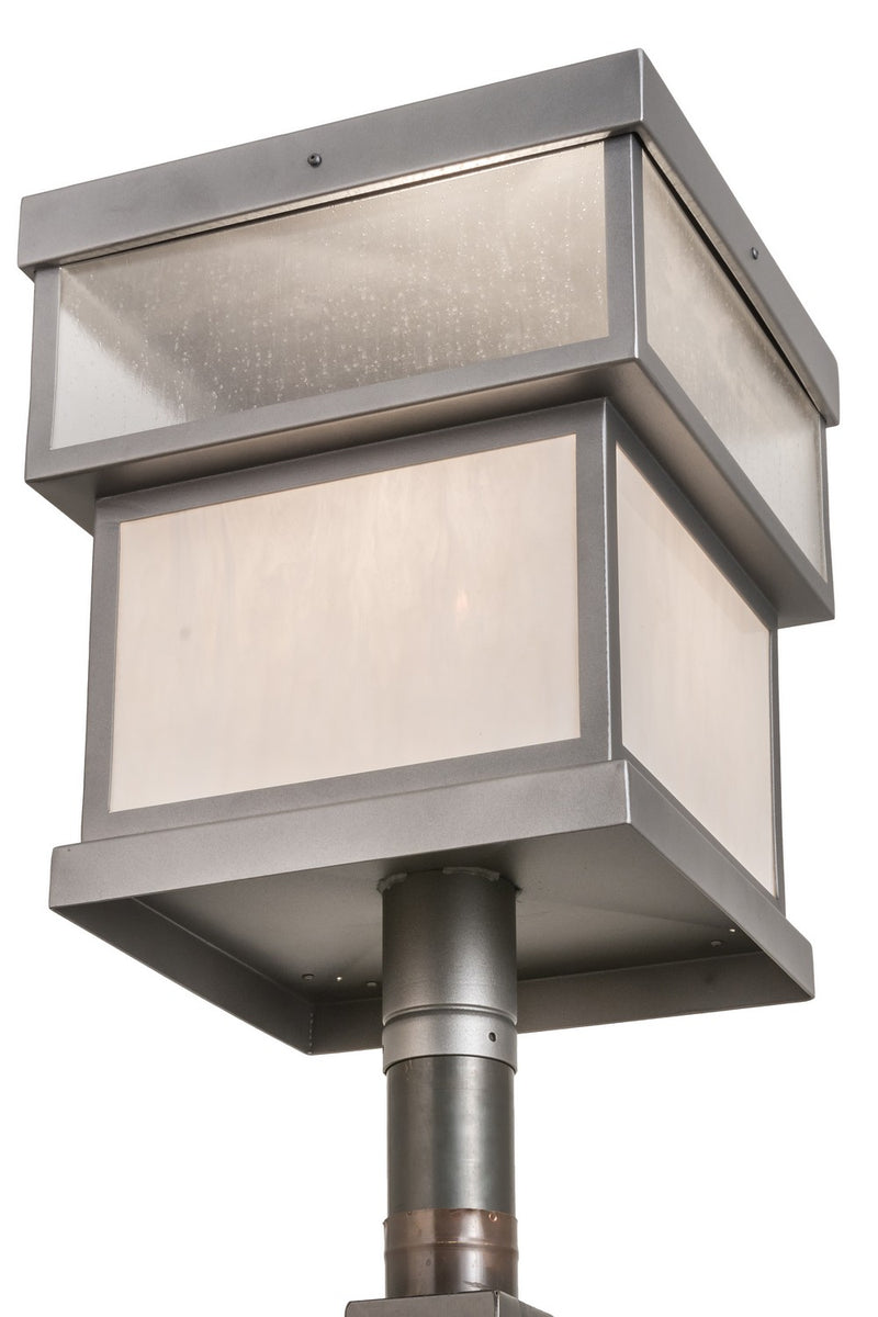 Meyda Tiffany 186547 One Light Post Mount, Pewter
