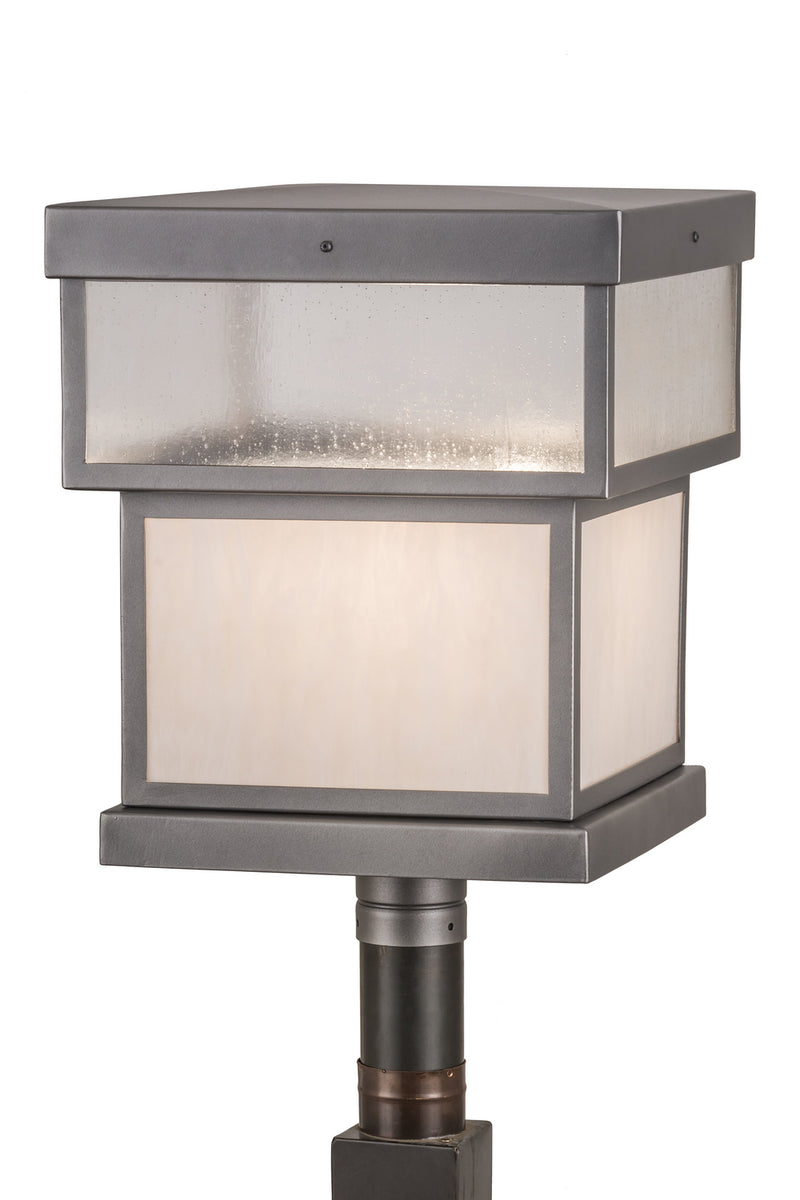 Meyda Tiffany 186547 One Light Post Mount, Pewter