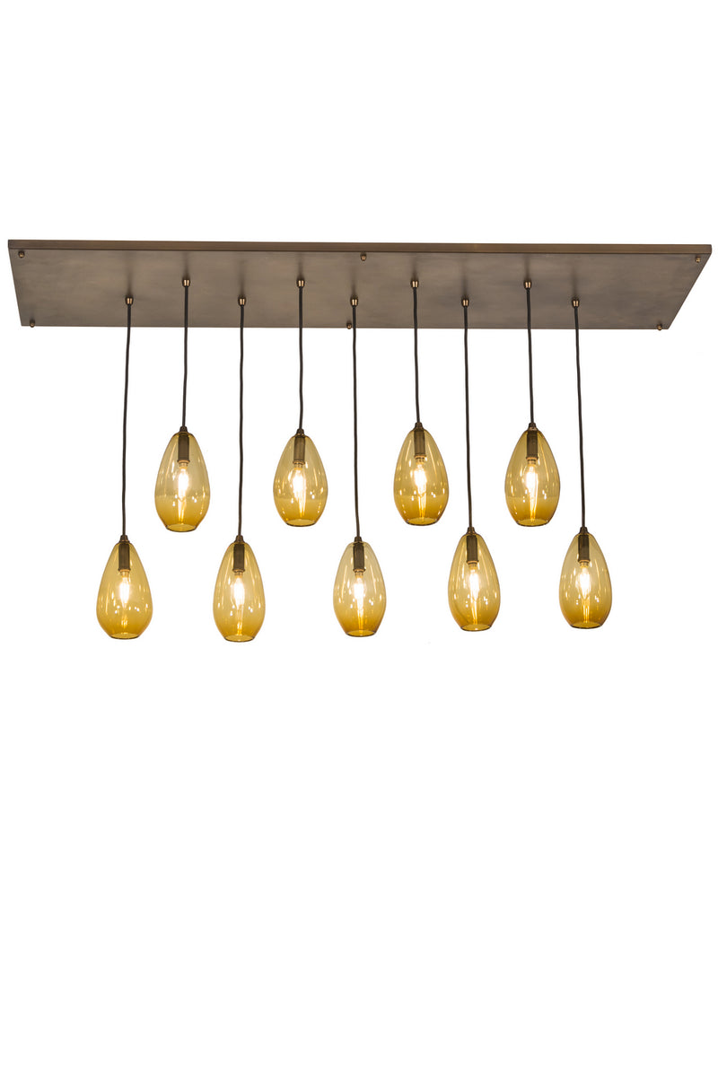 Meyda Tiffany 186617 Nine Light Pendant, Antique Copper