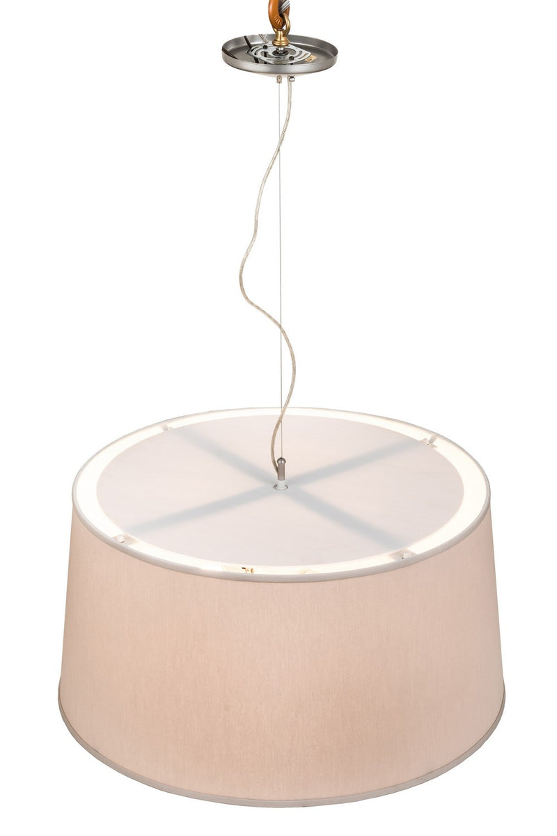 Meyda Tiffany 186635 Four Light Pendant, Nickel