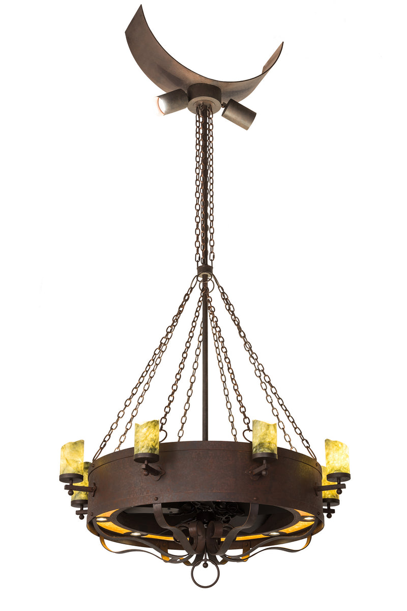 Meyda Tiffany 186779 24 Light Chandel-Air, Rusty Nail
