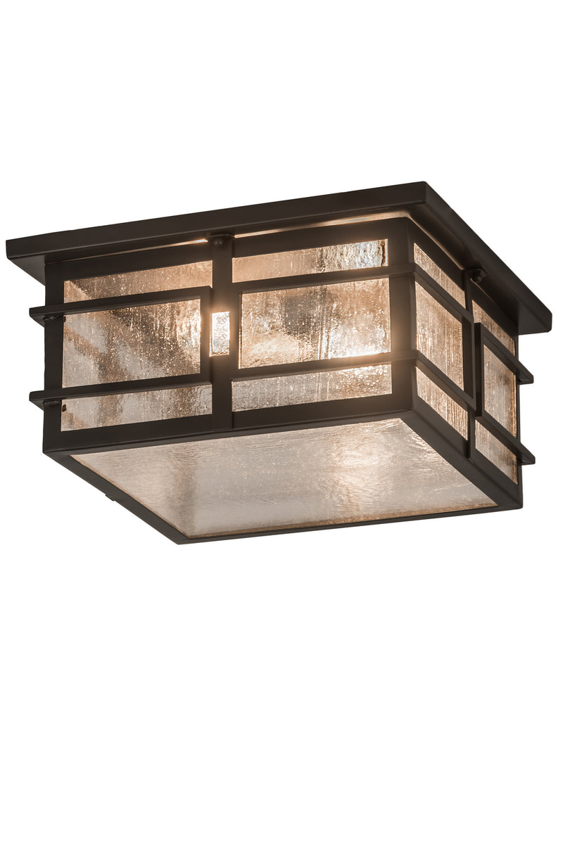 Meyda Tiffany 187042 Two Light Flushmount, Timeless Bronze