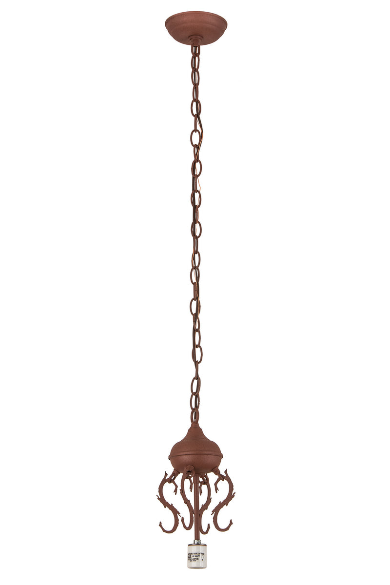 Meyda Tiffany 187086 One Light Pendant Hardware, Rust