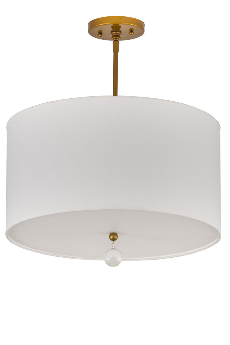 Meyda Tiffany 187097 Three Light Pendant, Brass