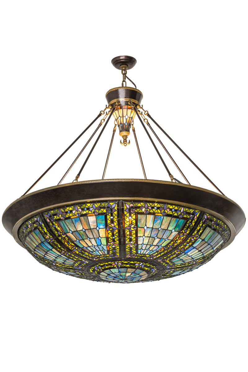 Meyda Tiffany 187203 Ten Light Pendant, Copper Vein & Nu Gold
