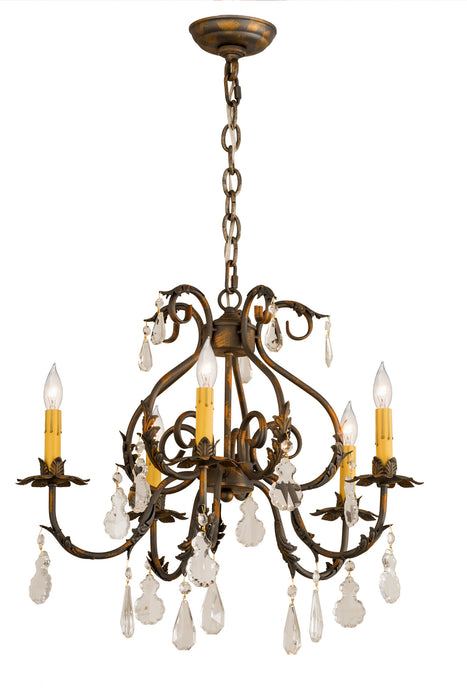 Meyda Tiffany 187262 Five Light Chandelier, French Bronze