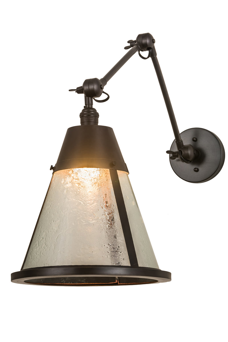 Meyda Tiffany 187296 One Light Wall Sconce, Craftsman Brown