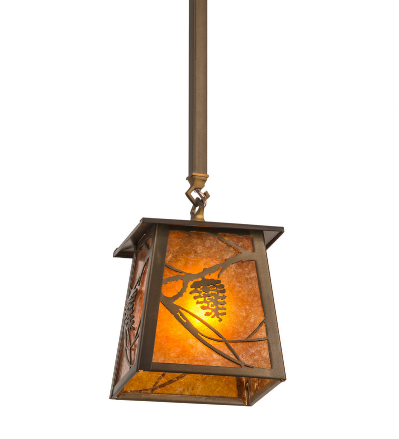 Meyda Tiffany 187586 One Light Mini Pendant, Antique Copper