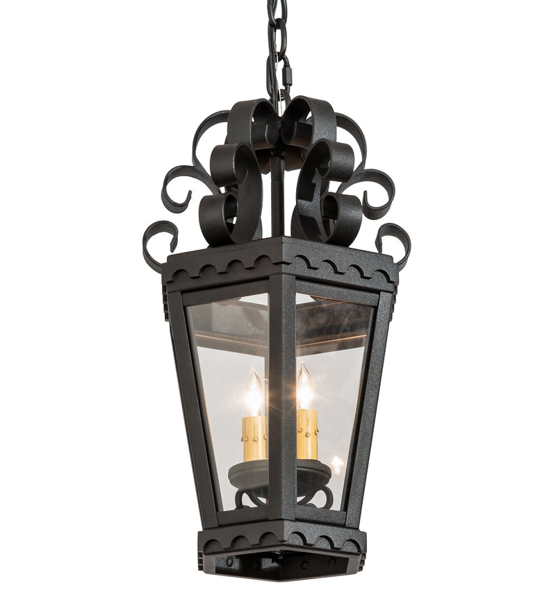 Meyda Tiffany 187790 Two Light Pendant, Black Texture