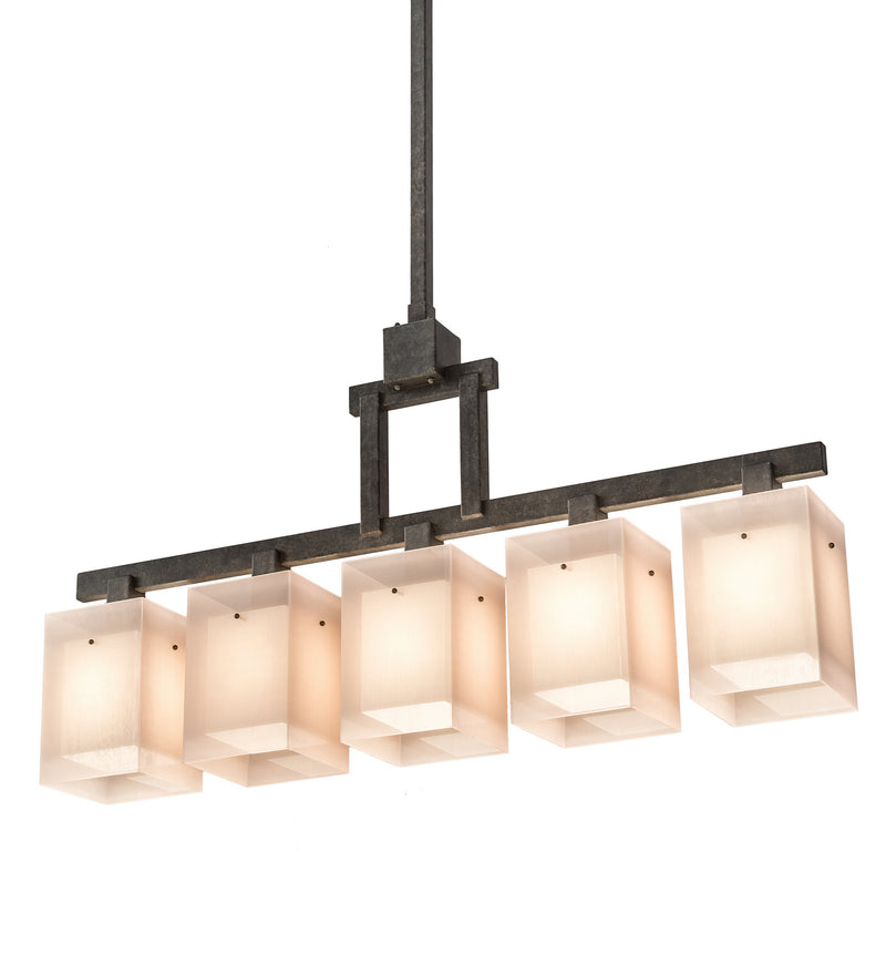 Meyda Tiffany 187801 Five Light Pendant, Golden Bronze
