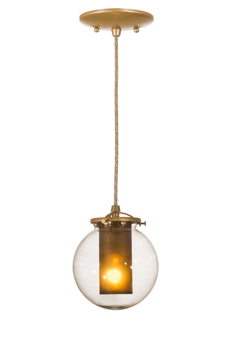 Meyda Tiffany 187823 One Light Mini Pendant, Champagne Metallic