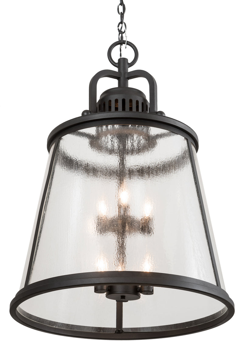 Meyda Tiffany 187844 Six Light Pendant, Old Wrought Iron