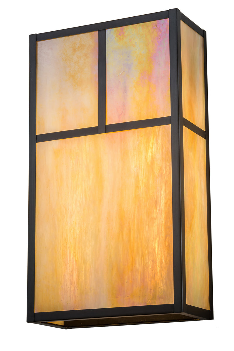 Meyda Tiffany 187851 Two Light Wall Sconce, Craftsman Brown