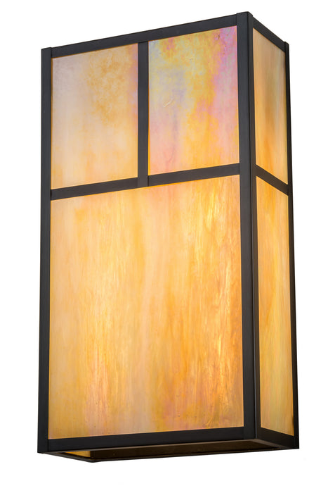 Meyda Tiffany 187851 Two Light Wall Sconce, Craftsman Brown