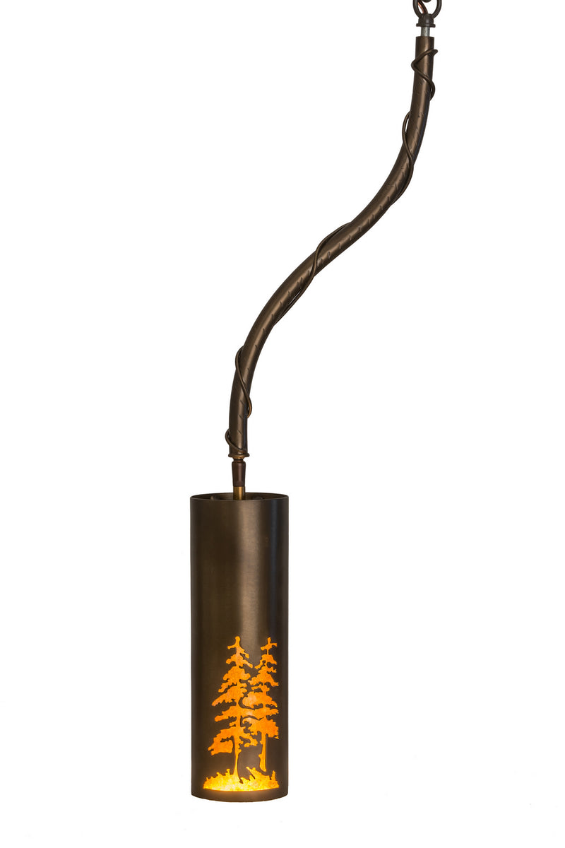 Meyda Tiffany 188058 One Light Mini Pendant, Antique Copper