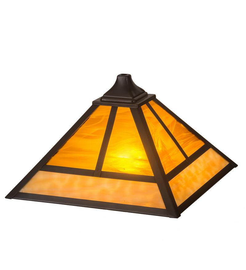 Meyda Tiffany 188105 Shade, Craftsman Brown